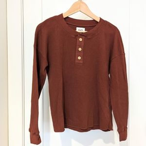 MATE Organic Thermal Henley - Tobacco